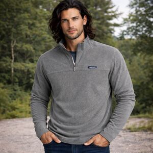 Lands’ End Men’s Quarter Zip Pullover Fleece Large 42–44 NWT